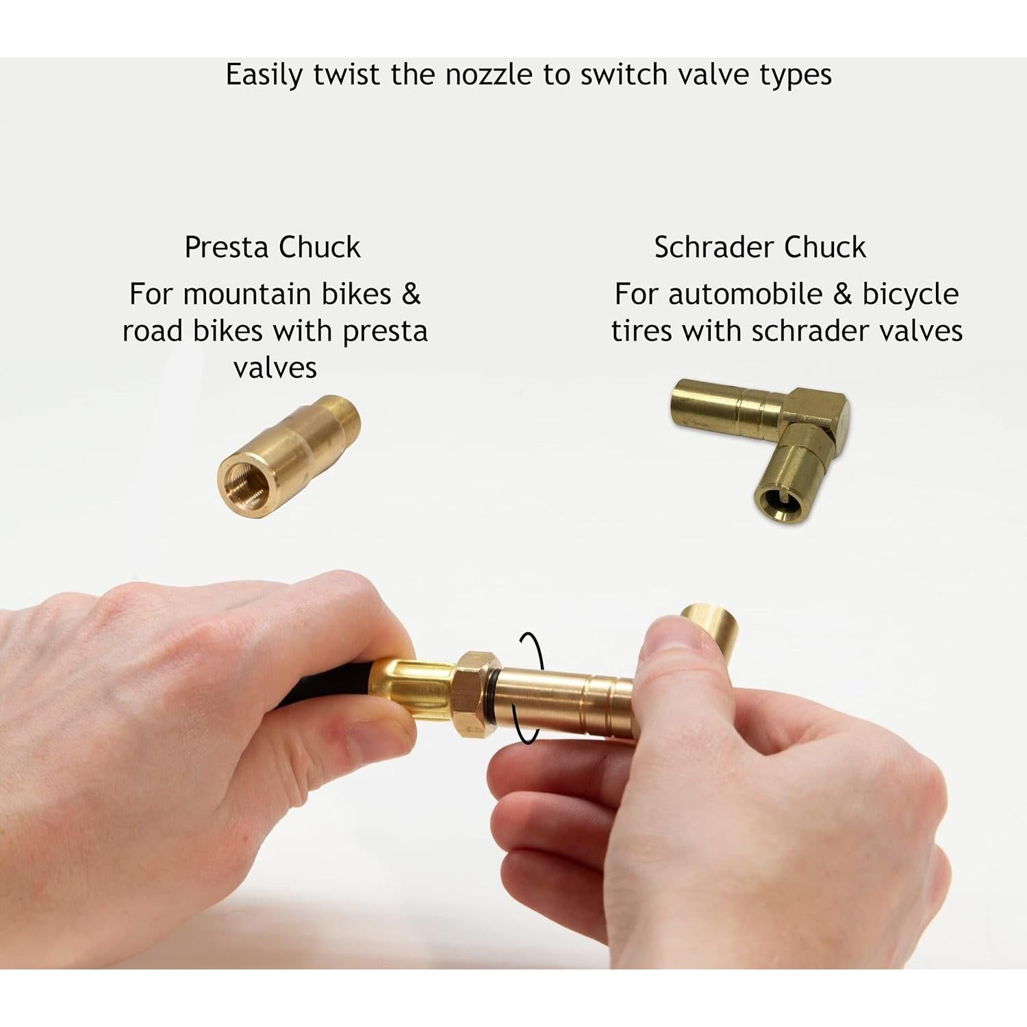 Medidor de Presión de Neumáticos JACO BikePro 60 PSI MTB