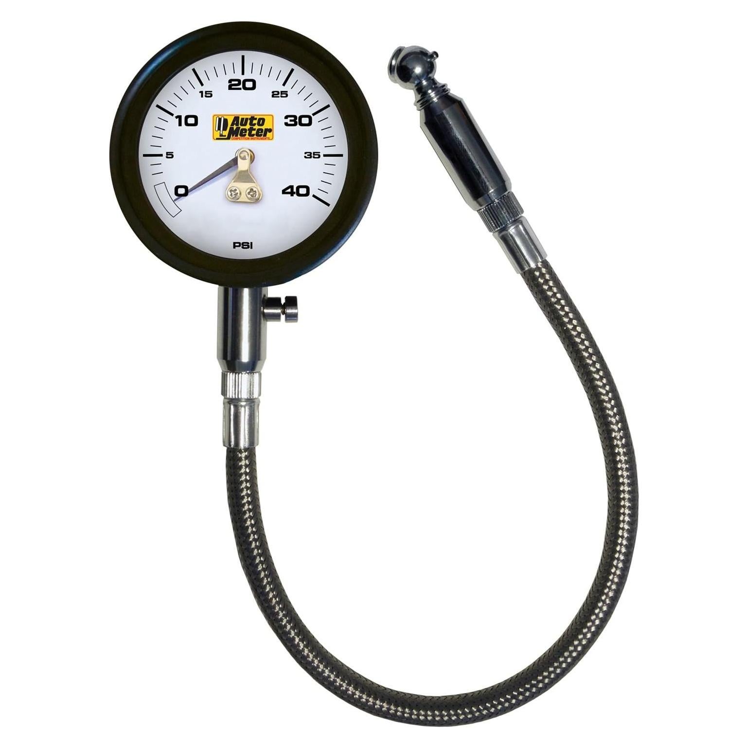 Medidor de Presión de Neumáticos Analógico Auto Meter 0-40 PSI