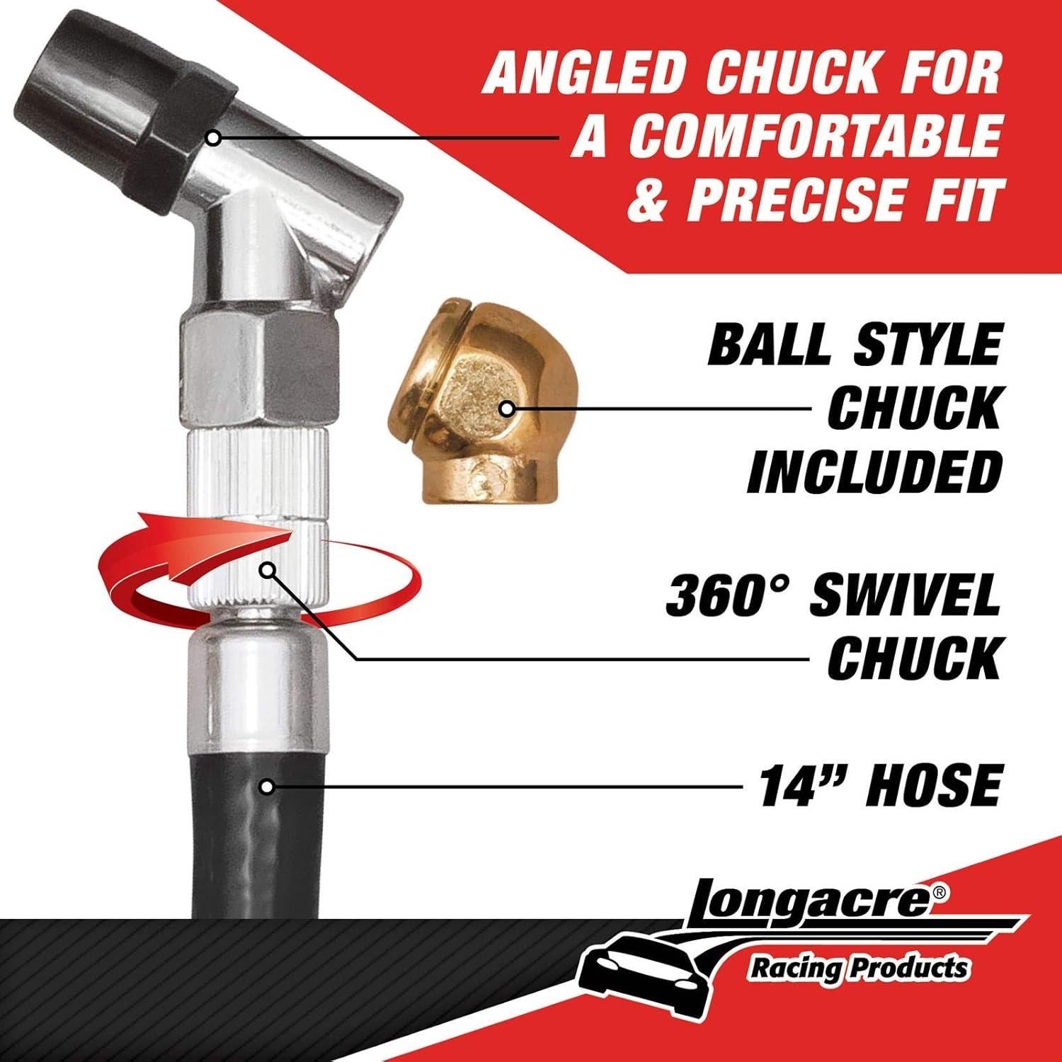 Medidor de Presión de Neumáticos Longacre 0-15 PSI 5.08 cm