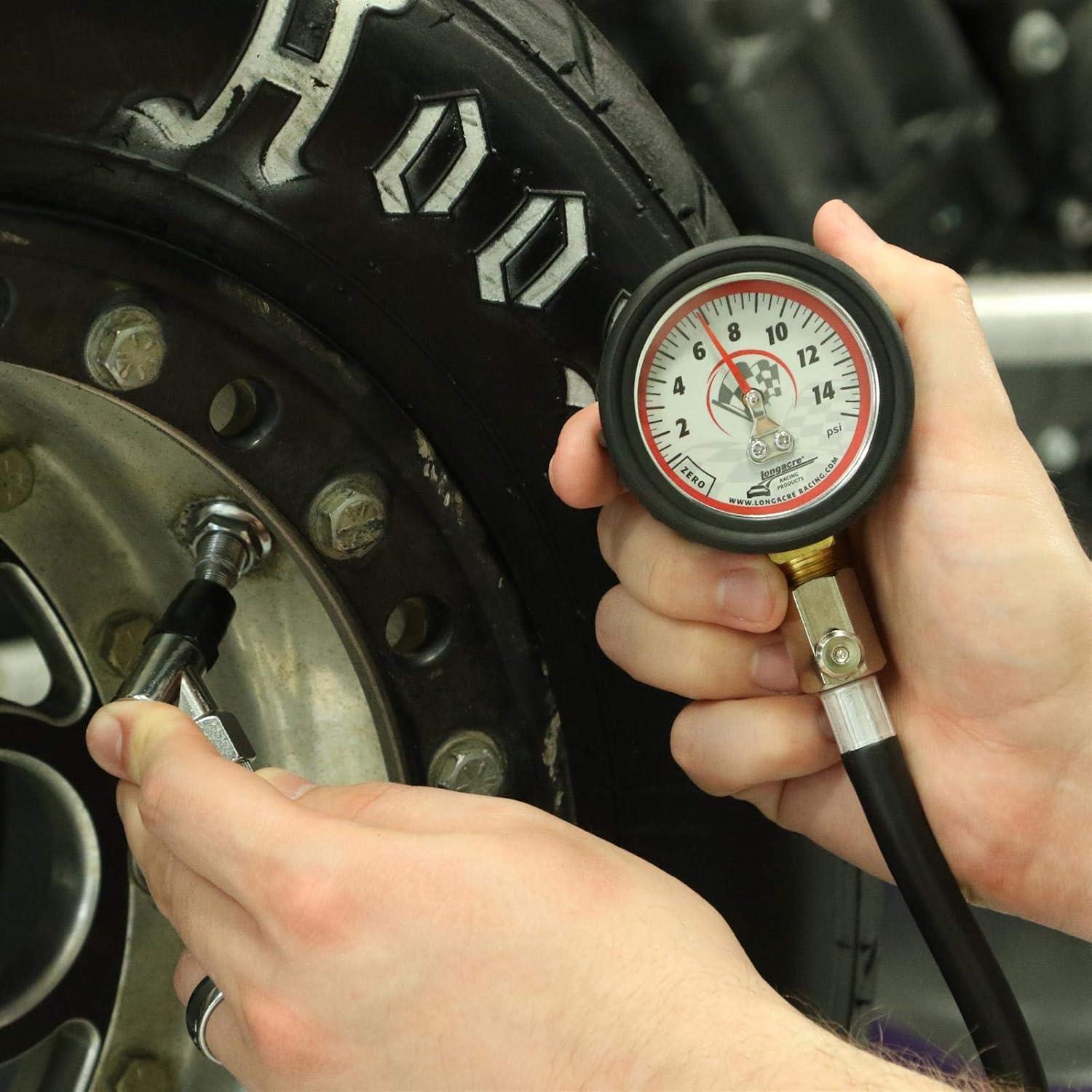 Medidor de Presión de Neumáticos Longacre 0-15 PSI 5.08 cm