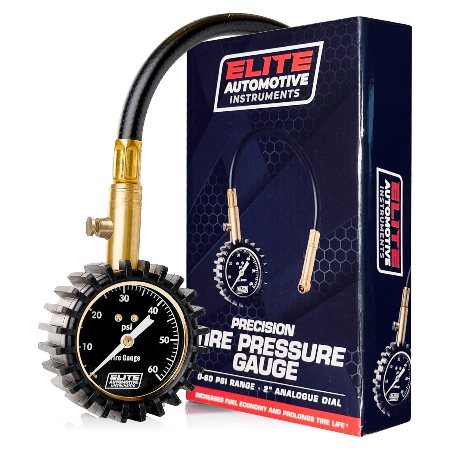 Manómetro de Presión de Neumáticos Elite EAI-060A 0-6.89 Bar
