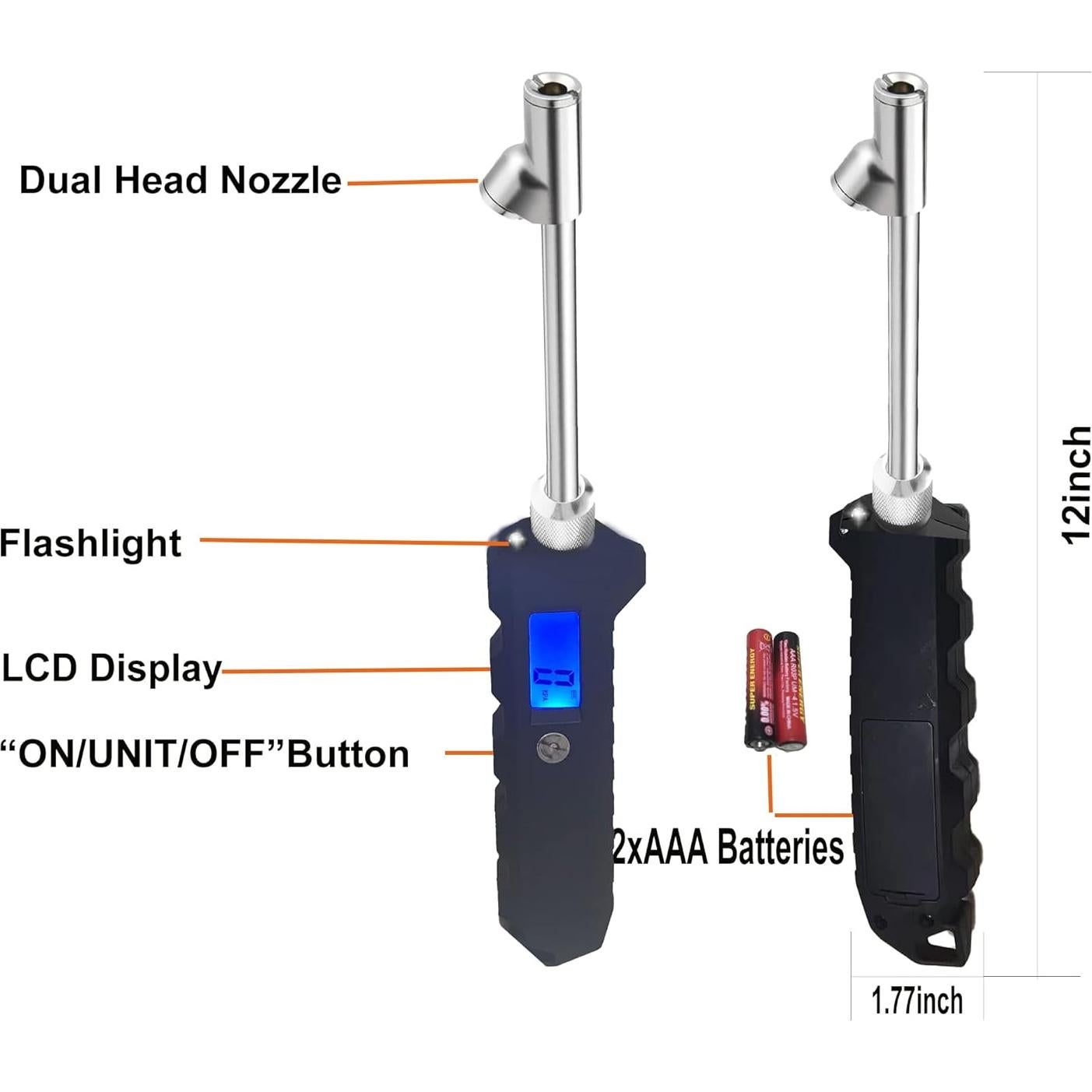 Medidor Digital de Presión de Neumáticos PINKJOY 0-16 Bar