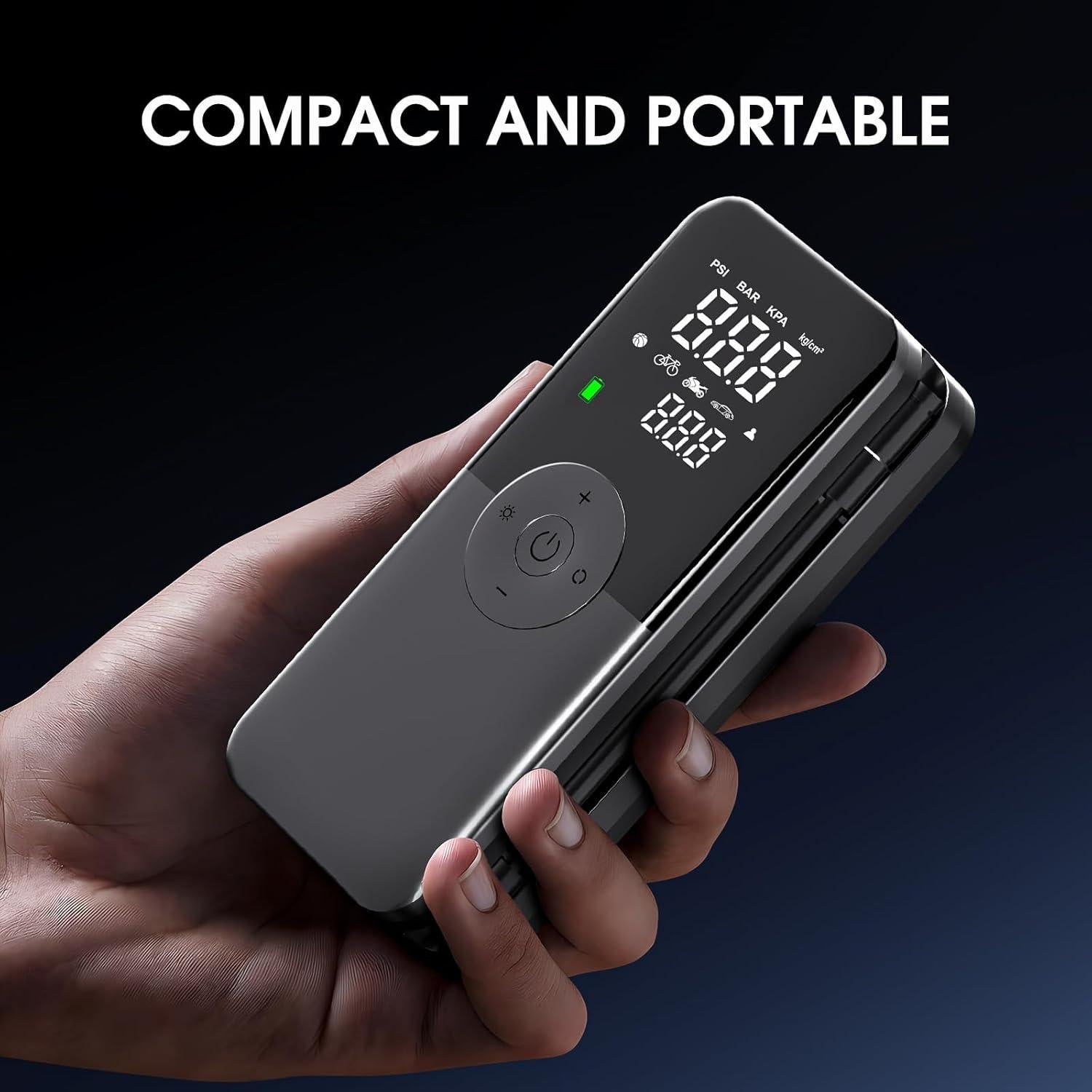 Compresor de Aire Portátil CARSUN 150PSI con Pantalla Digital