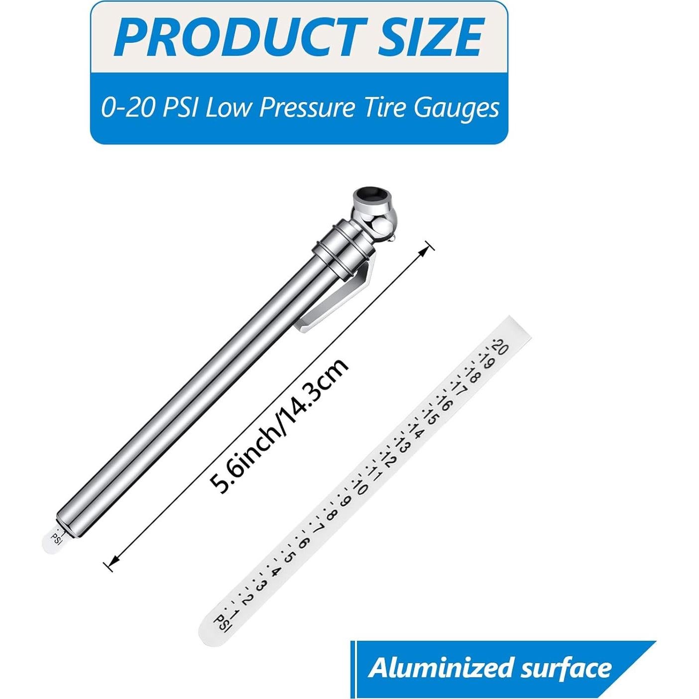 Medidores de Presión de Neumáticos BBTO 0-20 PSI - 2 Piezas