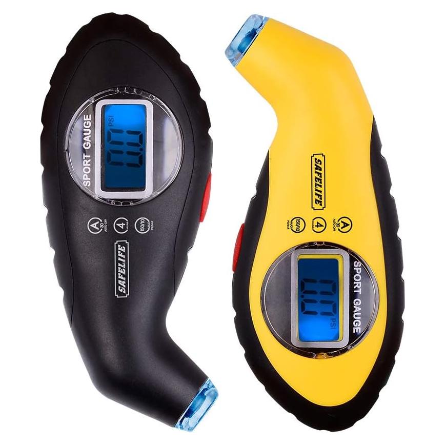 Medidor Digital de Presión de Neumáticos SAFELIFE 150 PSI LCD