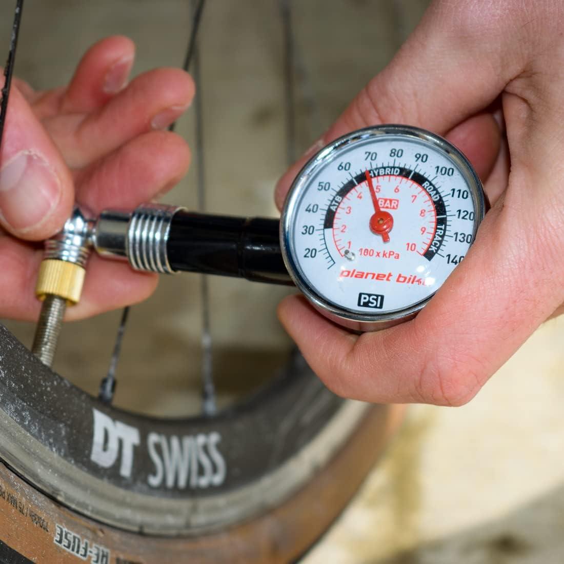 Medidor de presión de neumáticos Planet Bike Dial 0-9.65 bar