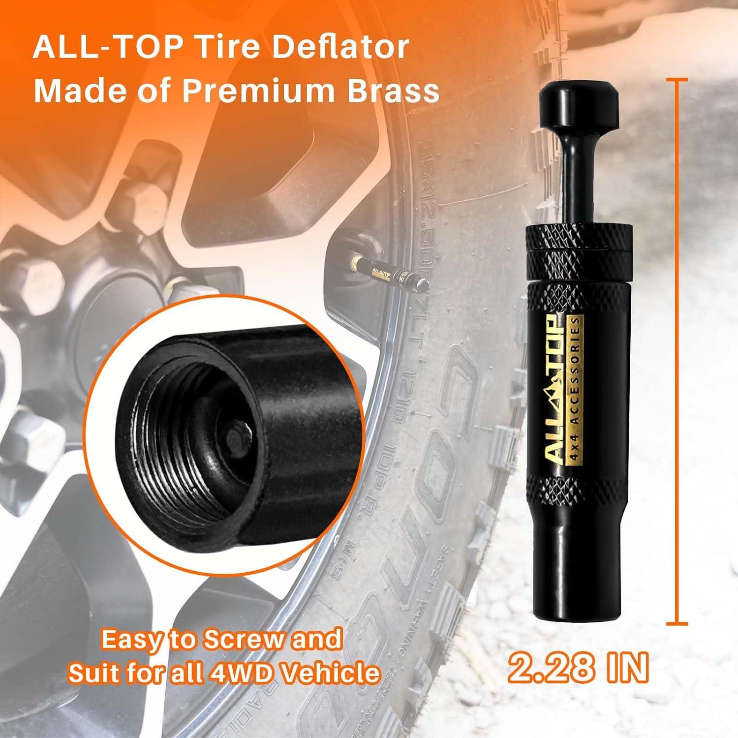 Kit Desinflador de Neumáticos ALL-TOP 4 Piezas Auto-Stop 10-30 PSI