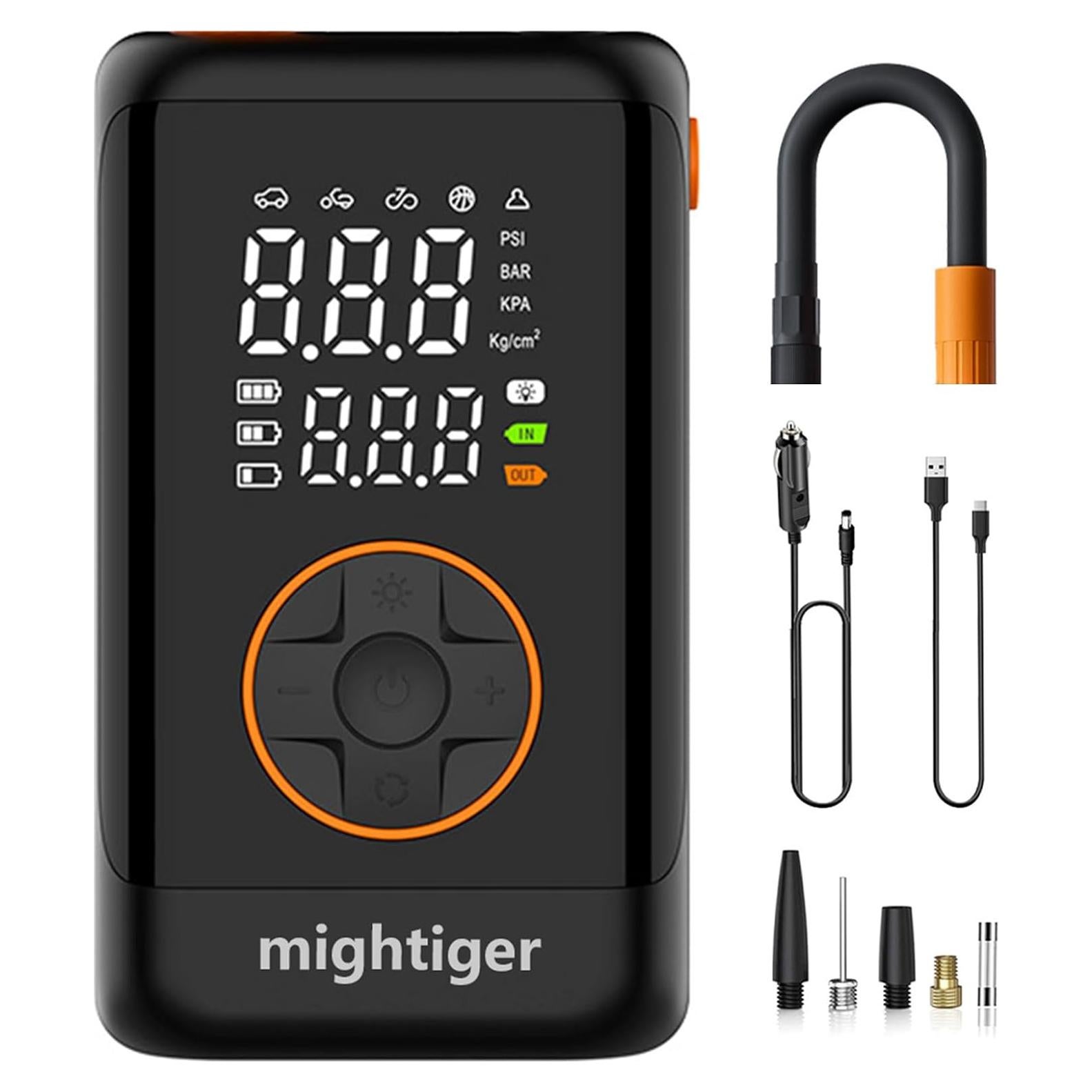 Compresor de Aire Portátil Mightiger 150 PSI Bomba Inalámbrica