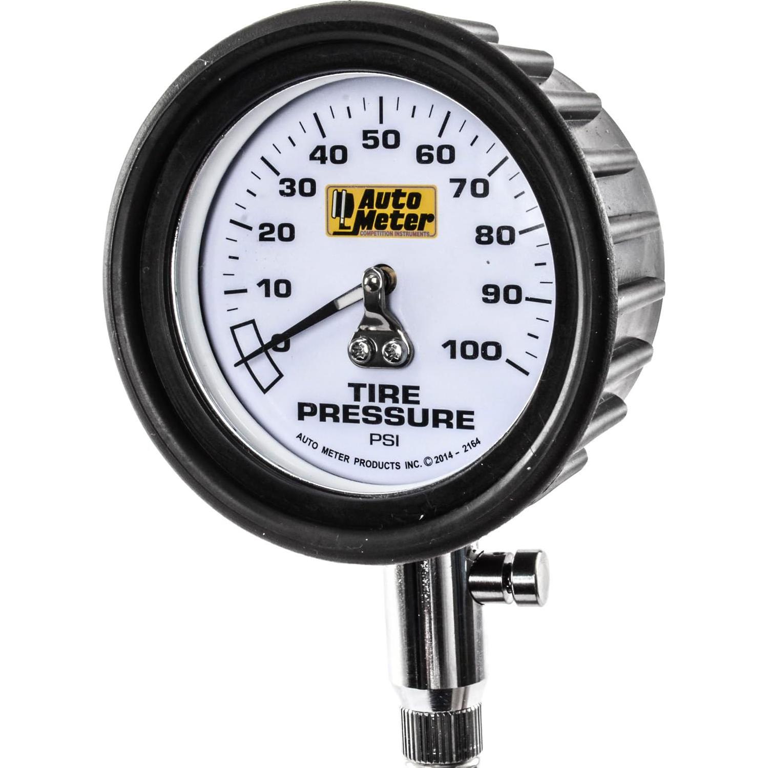 Medidor de Presión de Neumáticos Auto Meter 2164 100 psi