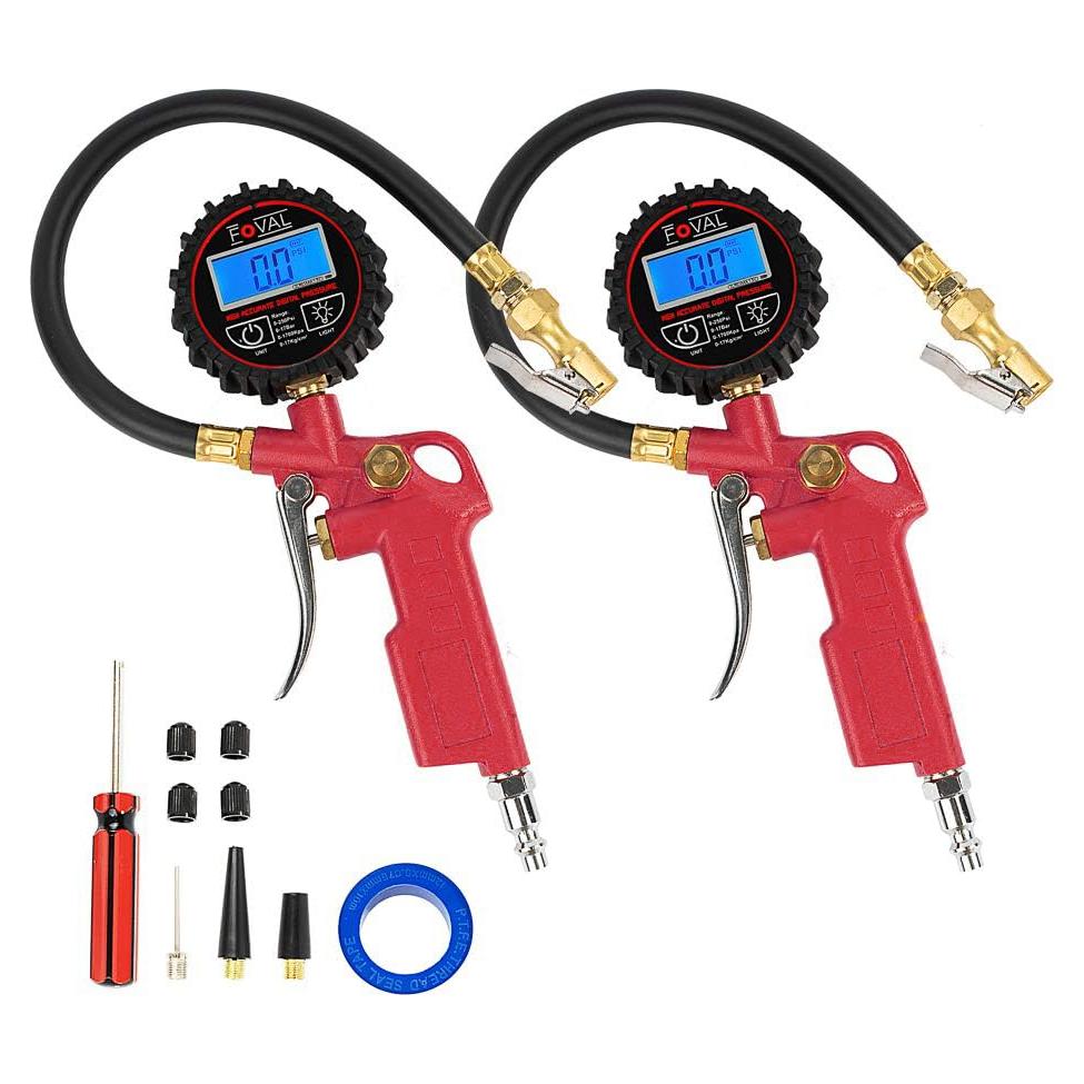 Inflador Digital de Neumáticos FOVAL con Manómetro 250 PSI
