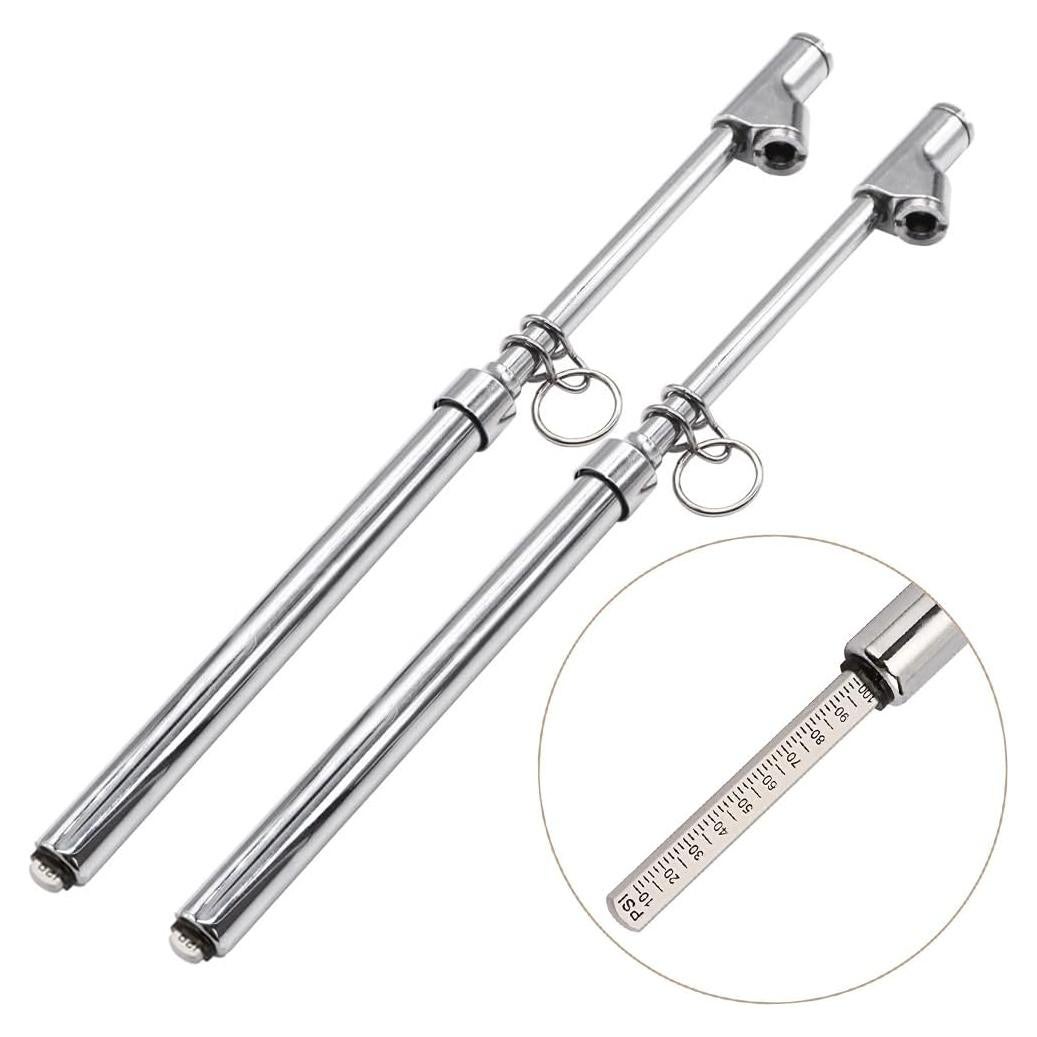 Medidor de Presión de Neumáticos Z-oneMart Doble Cabeza 10-150psi