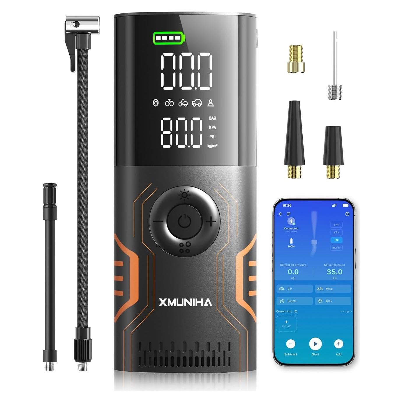Compresor de Aire Portátil XMUNIHA HX02 10000mAh 150PSI