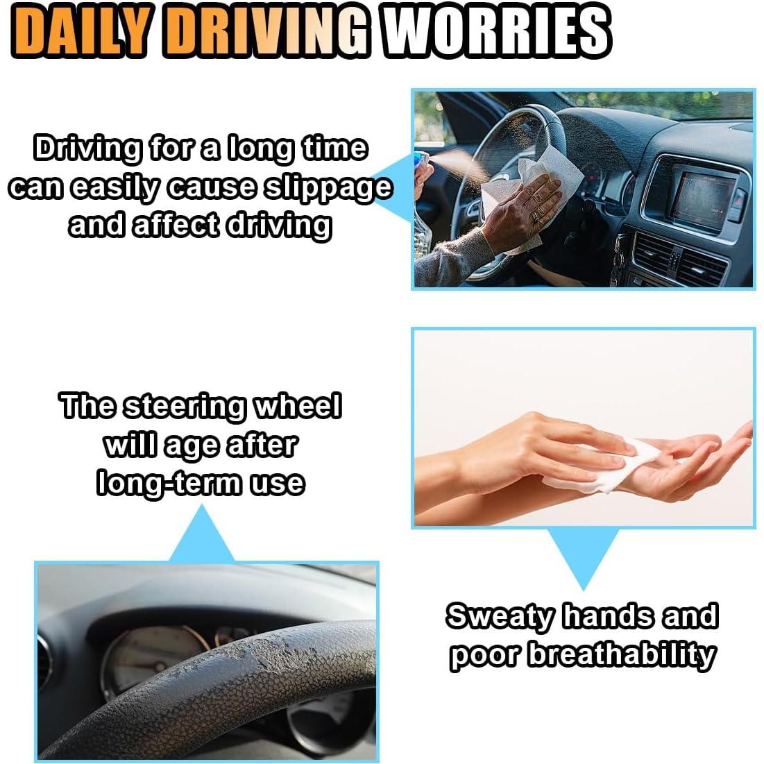 Cubierta de Volante Smilfuy 15 Pulgadas Microfibra Beige