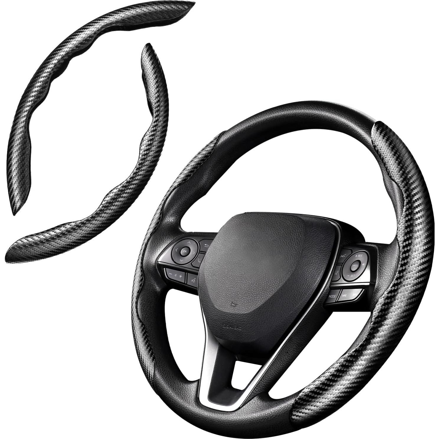 Cubierta de Volante Antideslizante Cartist - Fibra de Carbono