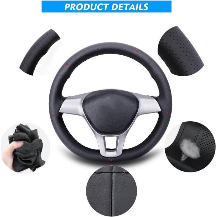 Cubierta de Volante de Cuero Carodi M 37-38.5cm Antideslizante