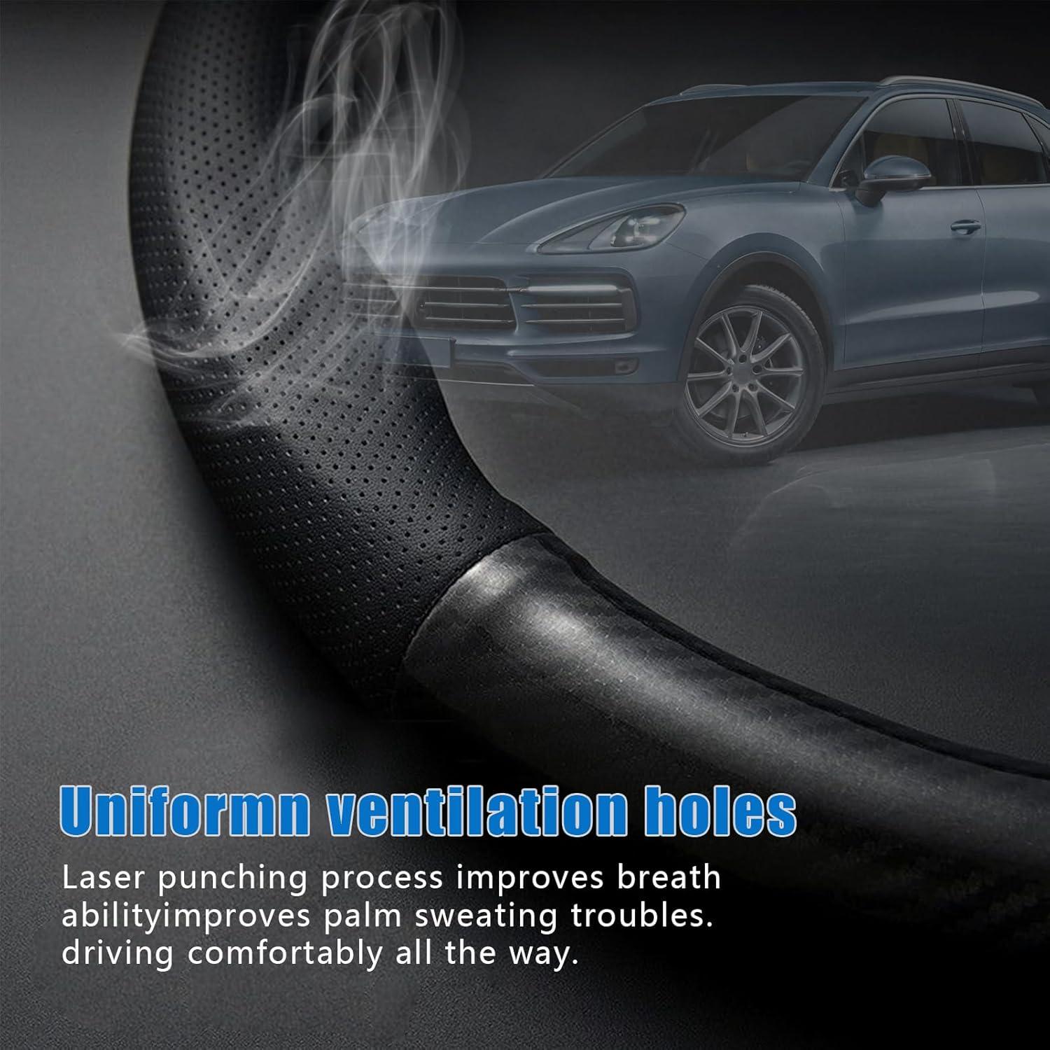 Funda de Volante QODOLSI Transpirable Antideslizante 37.96 cm