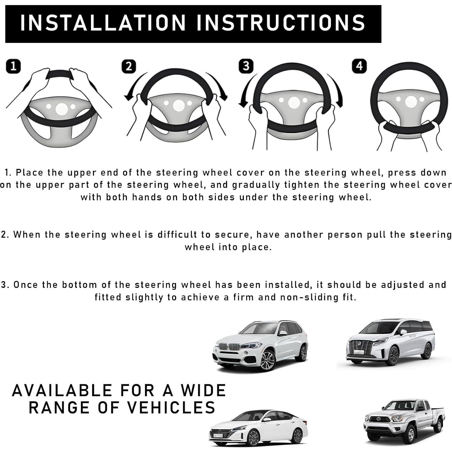 Funda de Volante Boho Povtii 38.1 cm Antideslizante Étnica