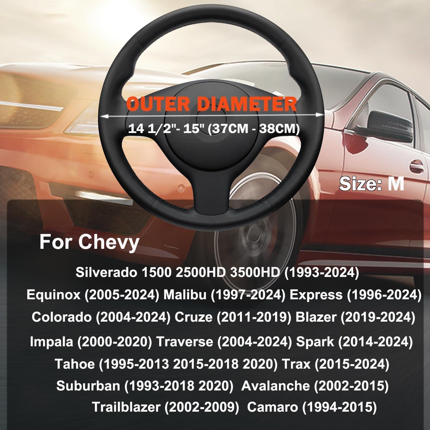 Cubre Volante XHRING para Chevy 37-38 cm Antideslizante