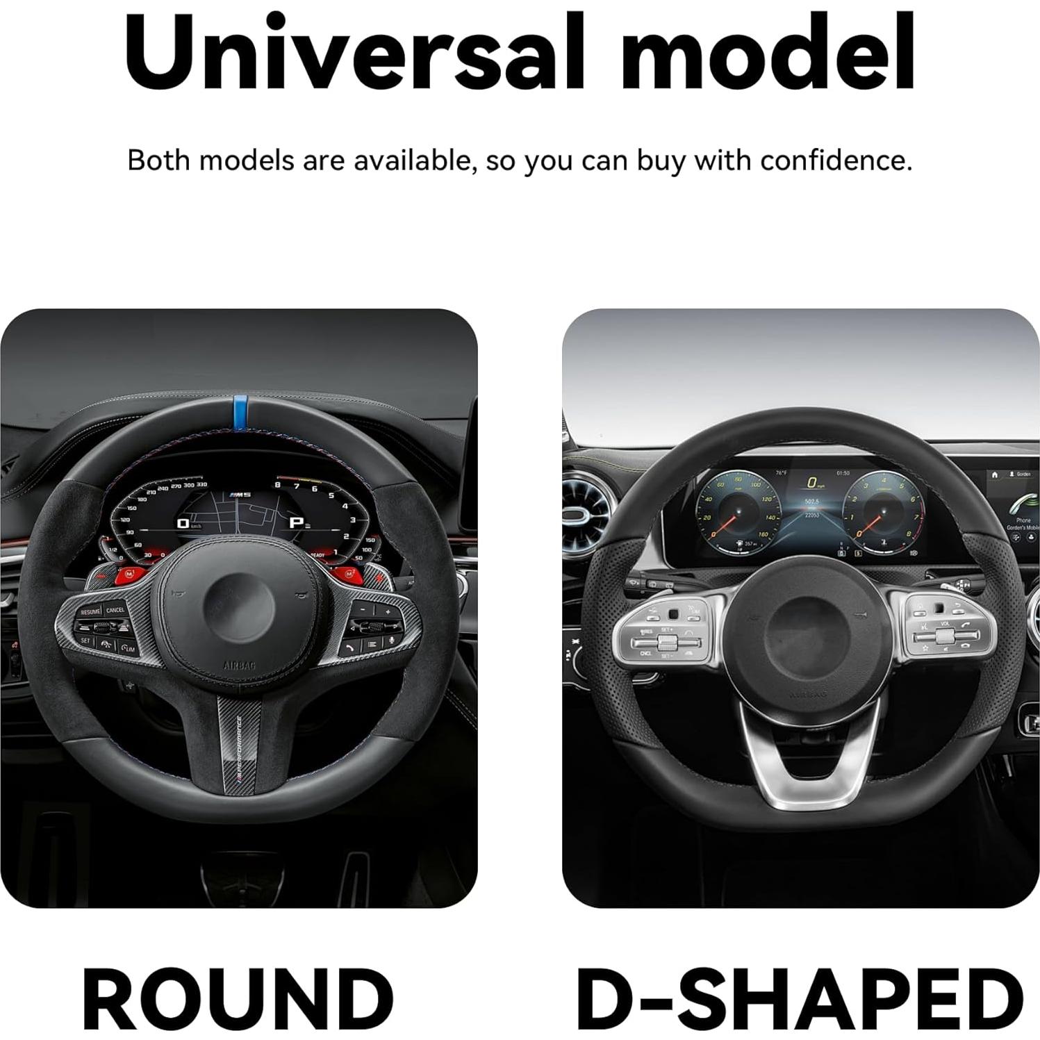 Cubierta de Volante de Coche Brillante Couslcd Rosa 38 cm