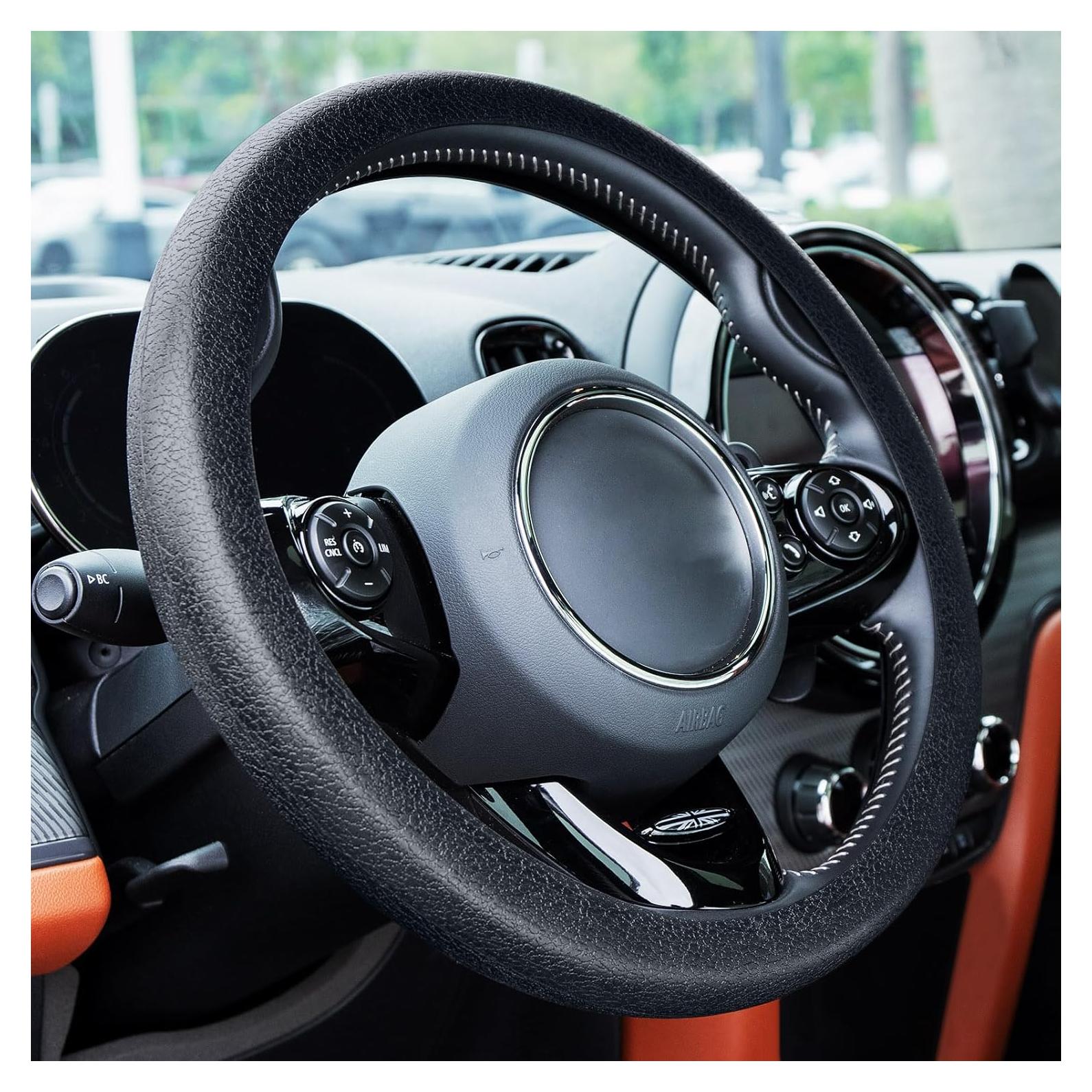 Cubierta de Volante Spurtar Antideslizante de Silicona Negra