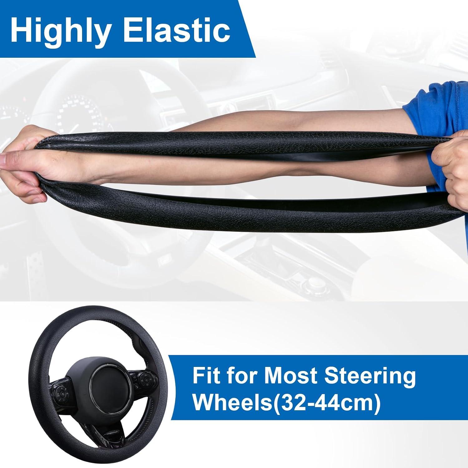 Cubierta de Volante Spurtar Antideslizante de Silicona Negra