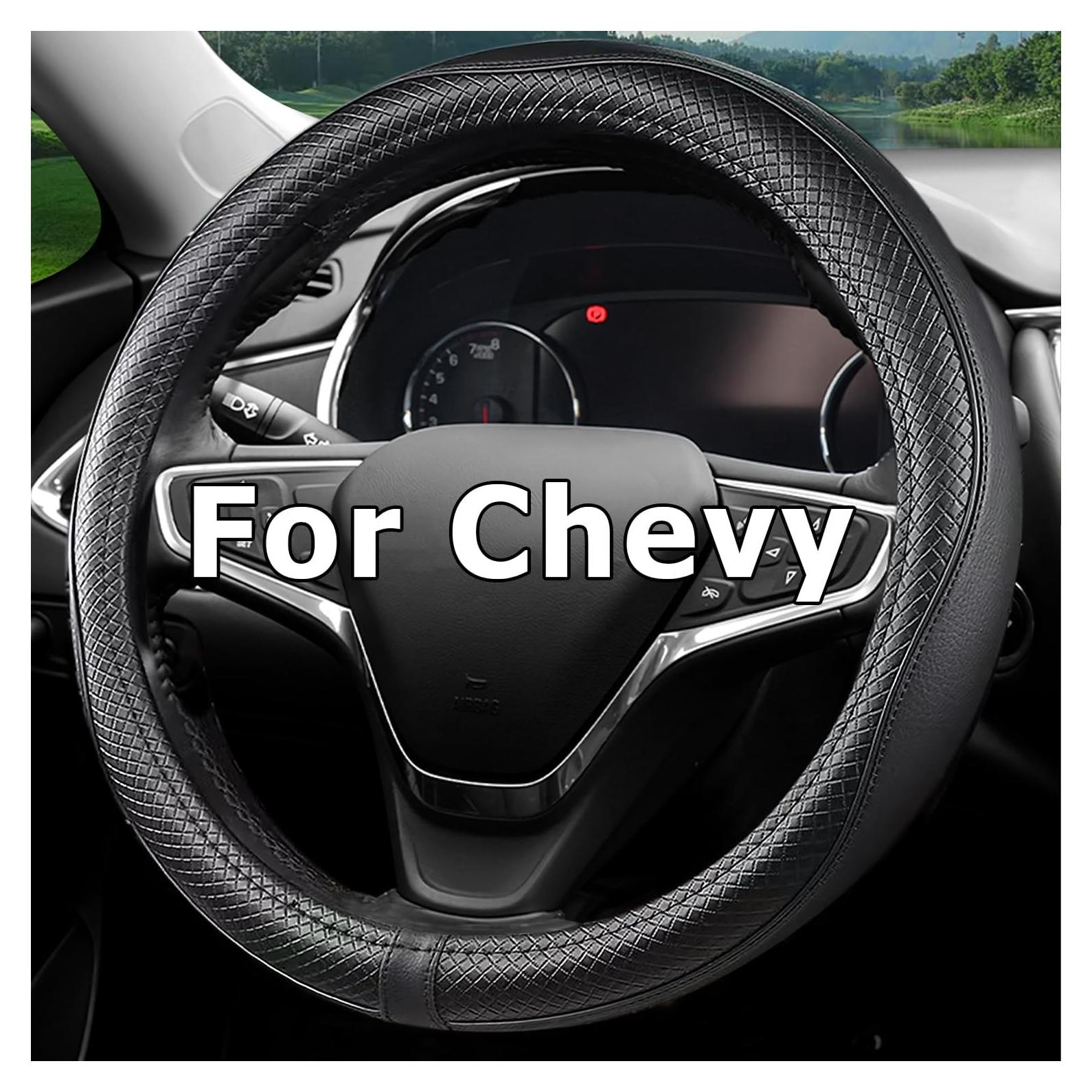 Funda de Volante CACAWIZ para Chevy Silverado Tahoe Negro