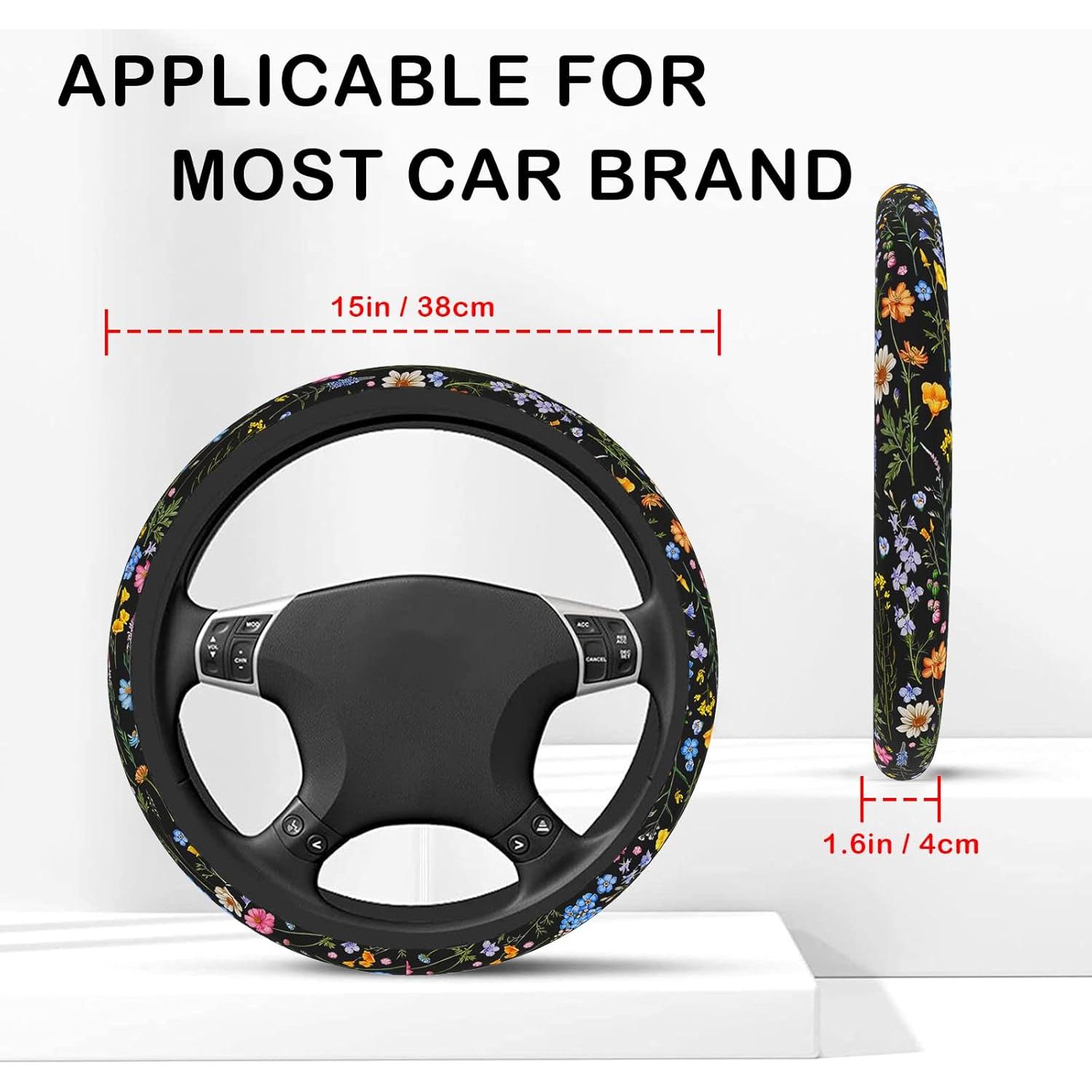 Cubierta de Volante Vaitarkli Flores Silvestres Universal 36-39 cm