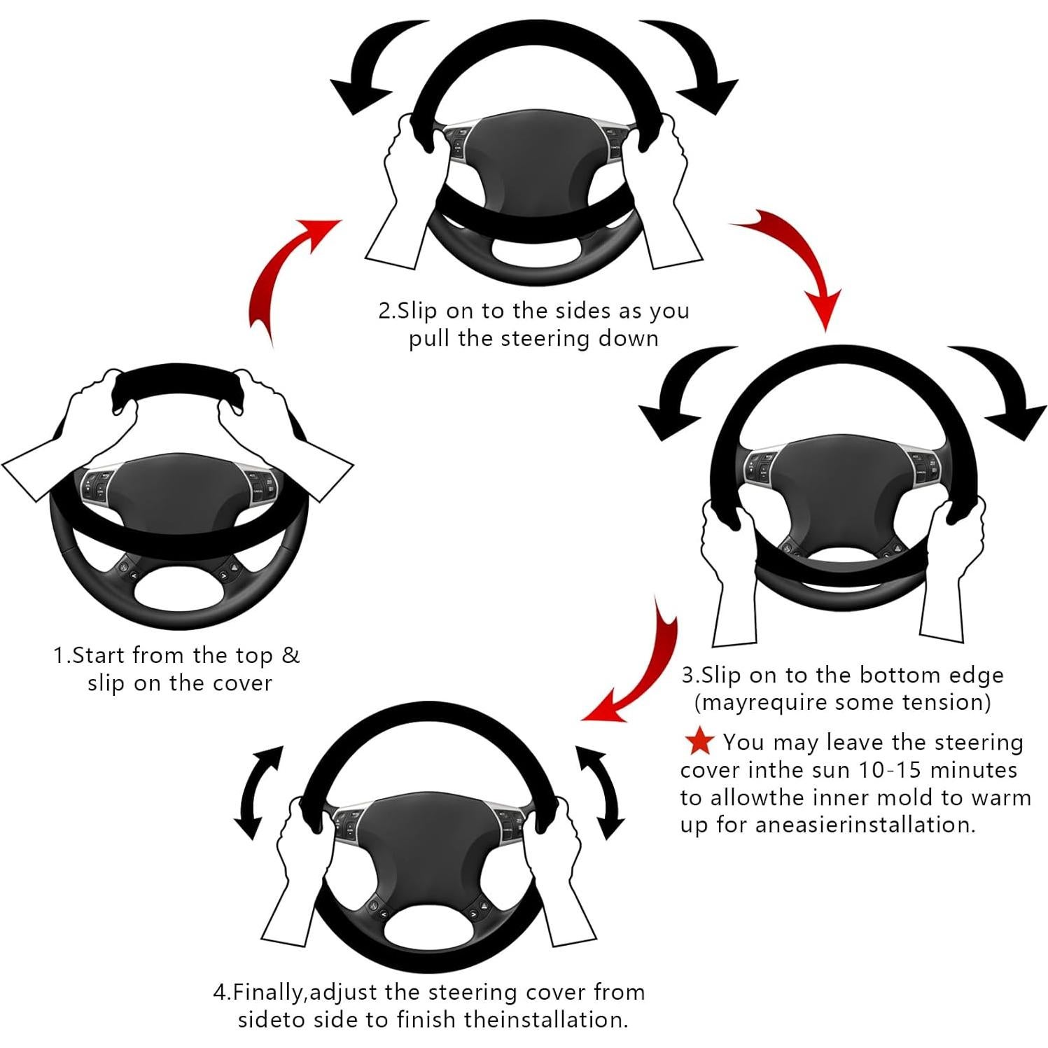 Cubierta de Volante Vaitarkli Flores Silvestres Universal 36-39 cm