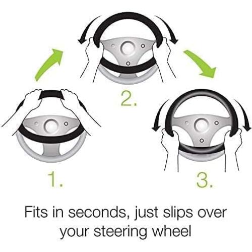 Cubierta de Volante de Cuero PU XIANGDING 37-38 cm Dorada