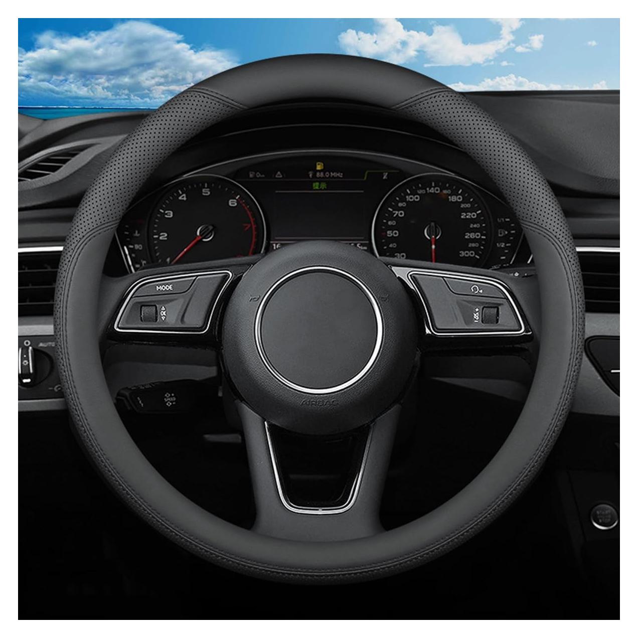 Cubierta de Volante de Cuero SZYUCHEN para Mazda 14.5-15"