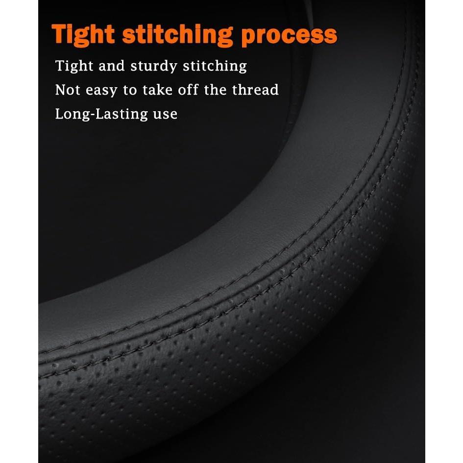 Cubierta de Volante de Cuero SZYUCHEN para Mazda 14.5-15"