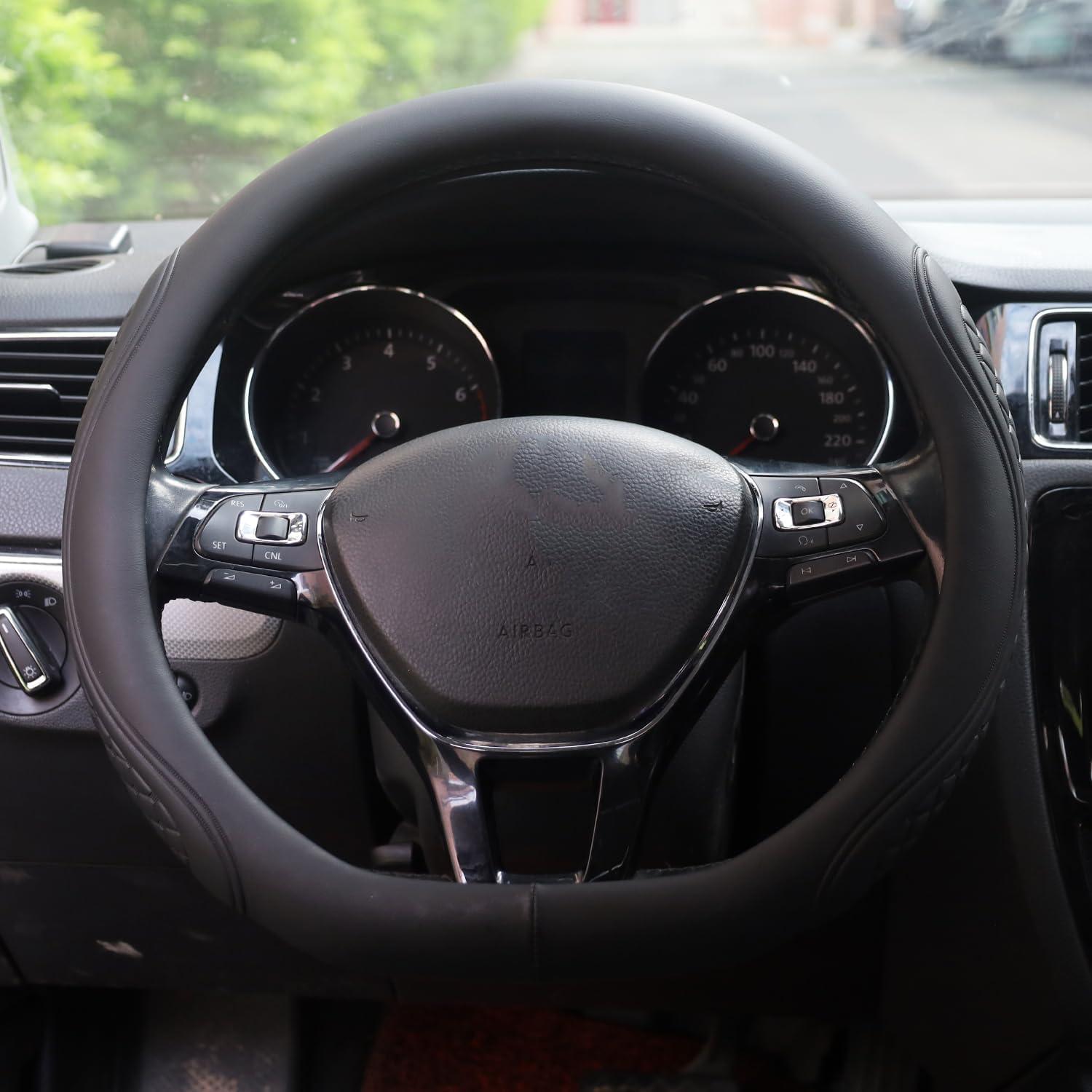 Cubierta de Volante de Cuero Microfibra TAUYANG para Nissan