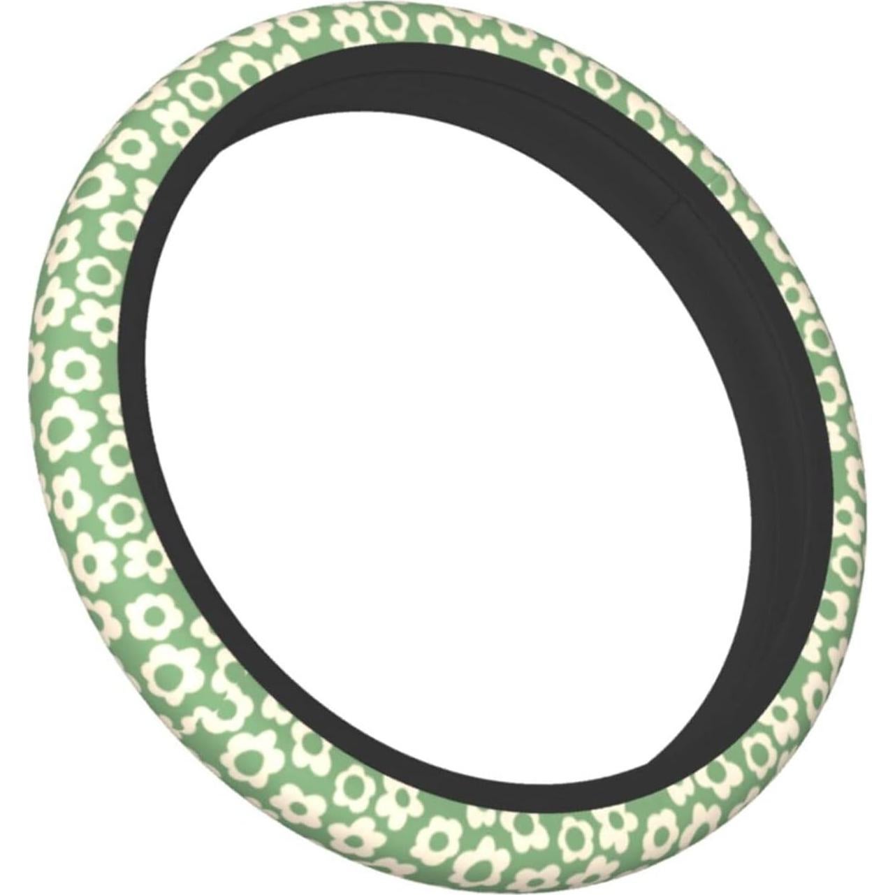 Cubierta de Volante YANGDADA 15 Pulgadas Flores Psicodélicas