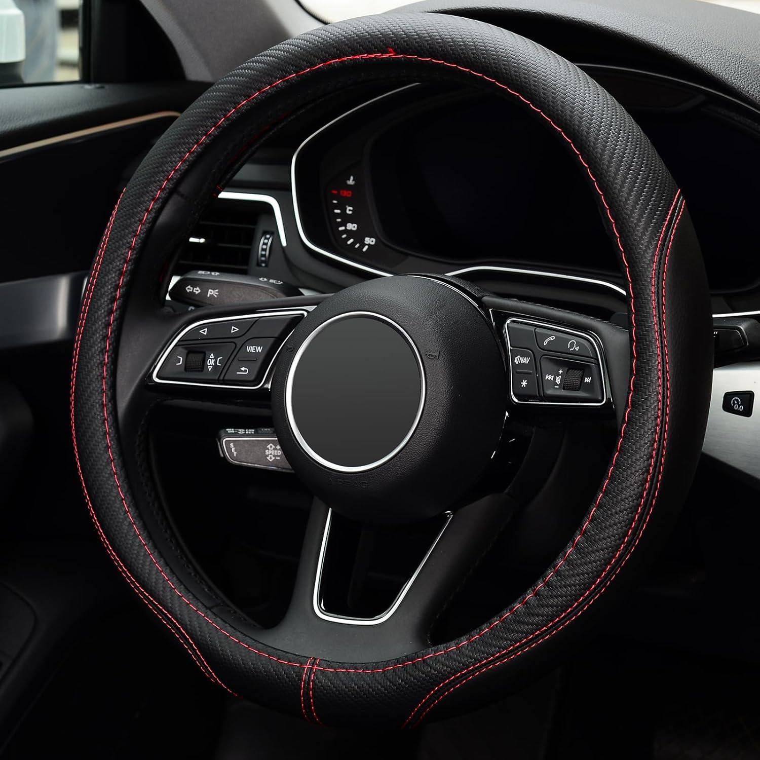 Funda de Volante LABBYWAY de Microfibra 37-39 cm Antideslizante