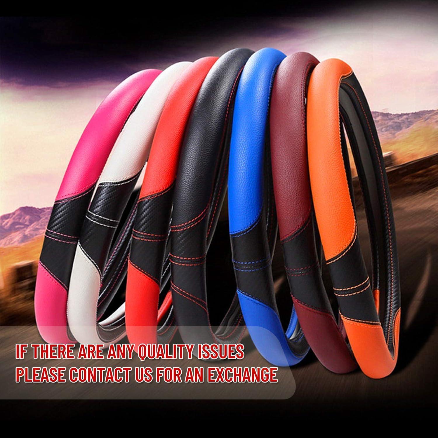 Funda de Volante LABBYWAY de Microfibra 37-39 cm Antideslizante