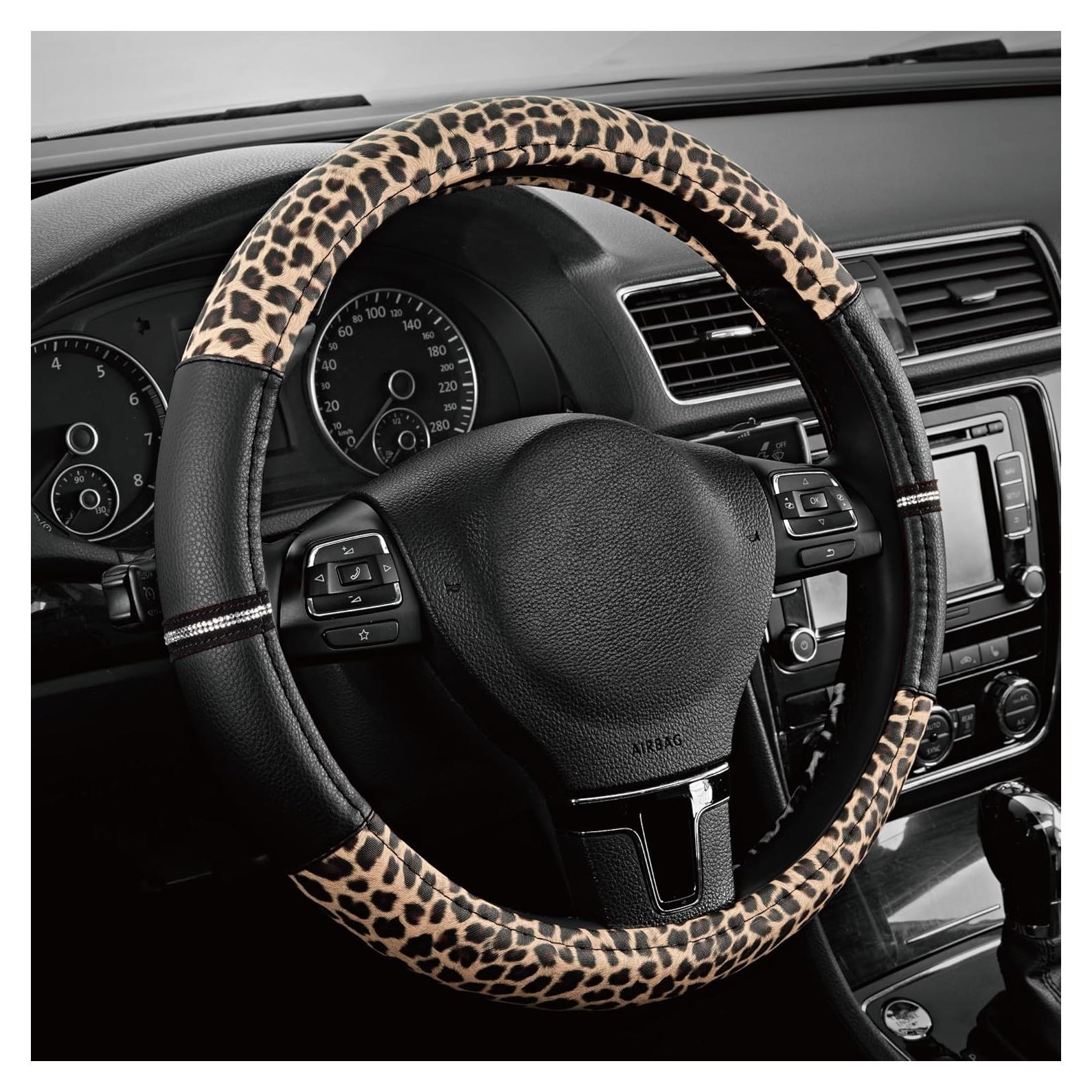 Cubierta de Volante Road Comforts de Cuero PVC - Antideslizante 38 cm