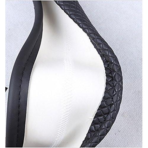 Cubierta de Volante de Cuero Antideslizante Follicomfy 38.1 cm Púrpura