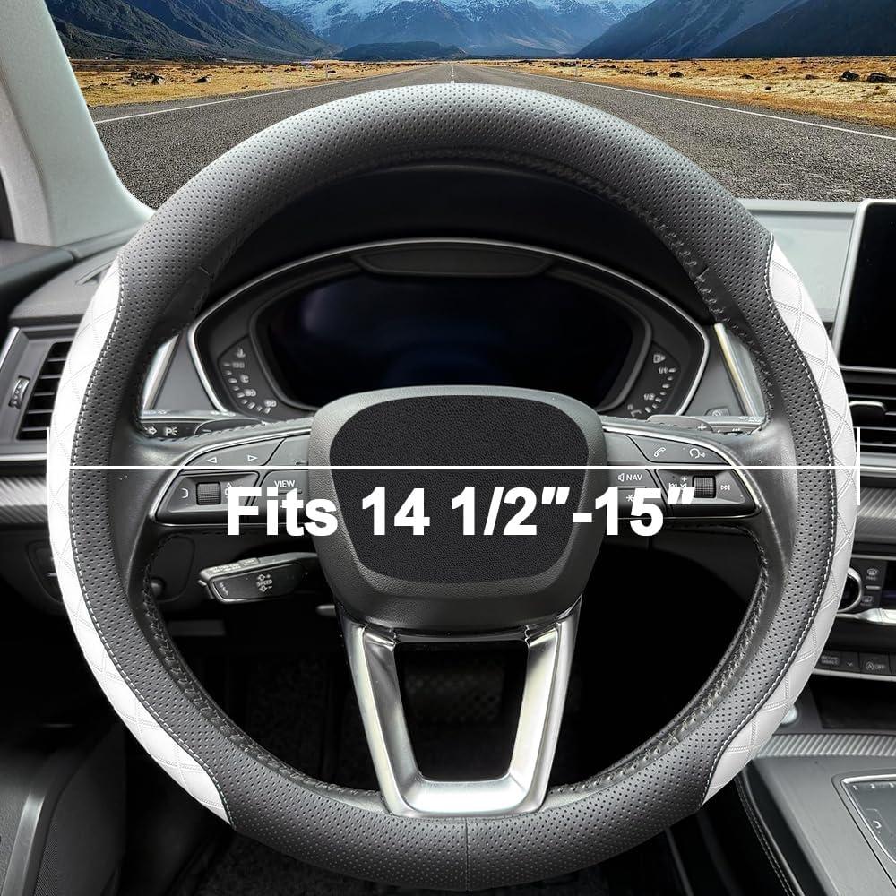 Cubierta de Volante de Cuero Nappa LKWLIKEI F42 37-38.5 cm