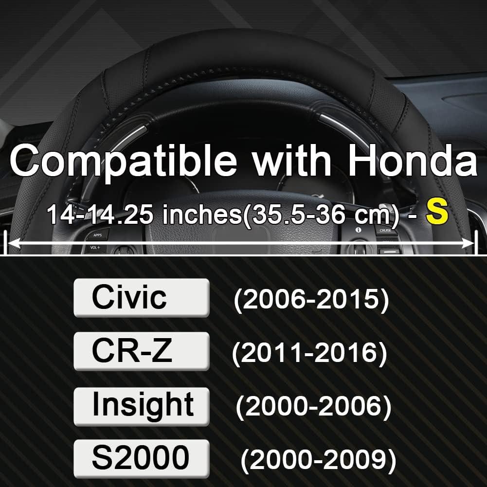 Cubierta de Volante West Llama para Honda Civic, CR-Z, S2000 35.5-36 cm