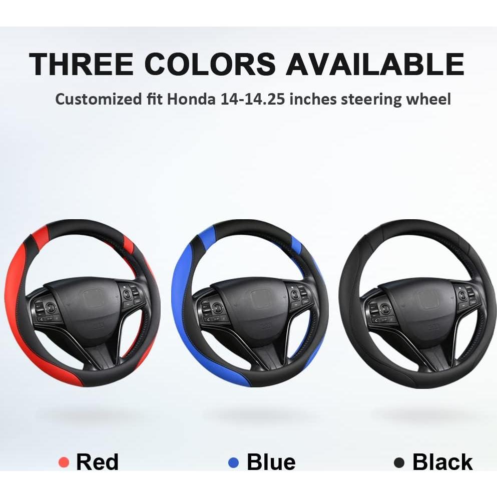 Cubierta de Volante West Llama para Honda Civic, CR-Z, S2000 35.5-36 cm