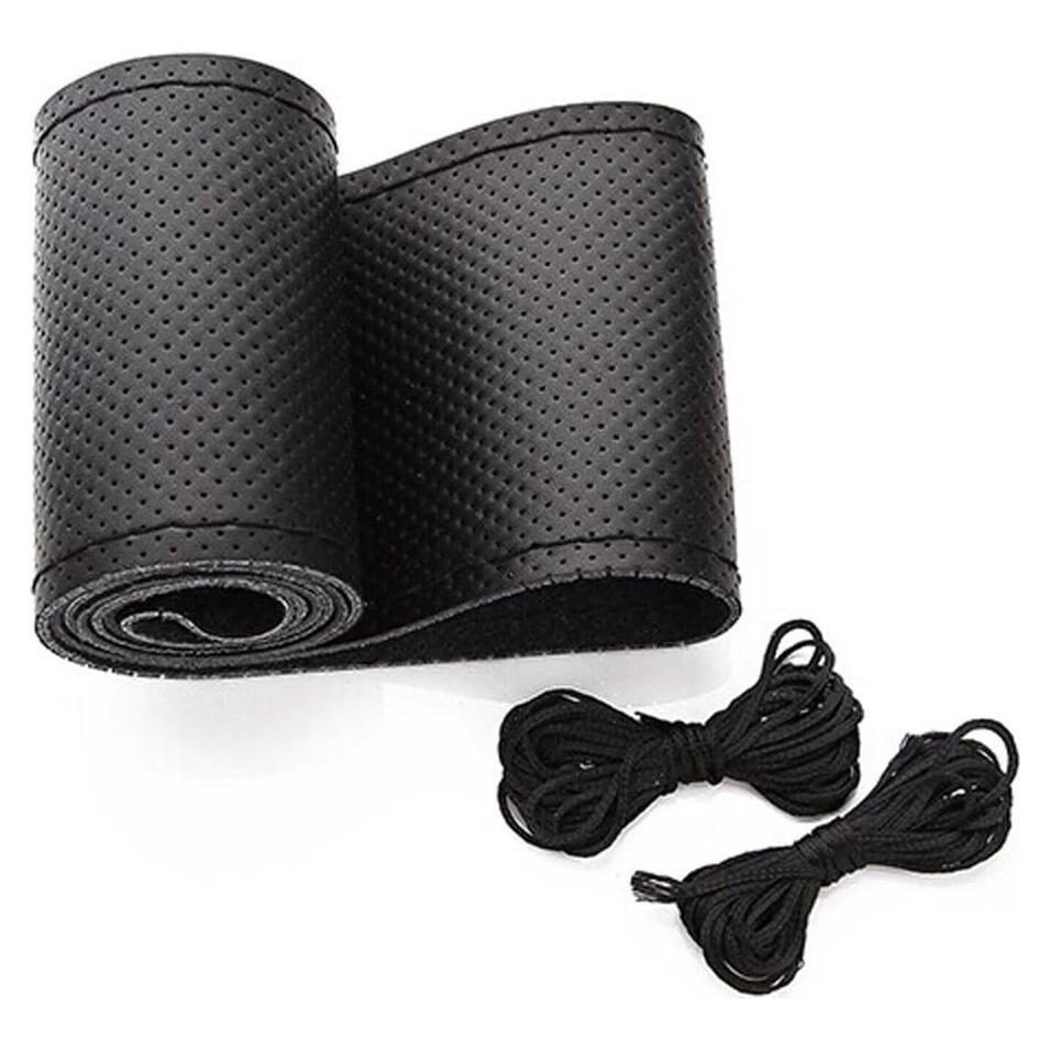 Funda de Volante de Coche Onerbuy Cuero 38 cm DIY Antideslizante