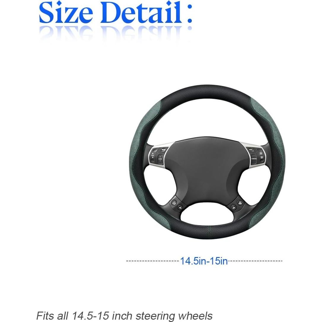 Cubierta de Volante Zipelo 37-38 cm Antideslizante Verde