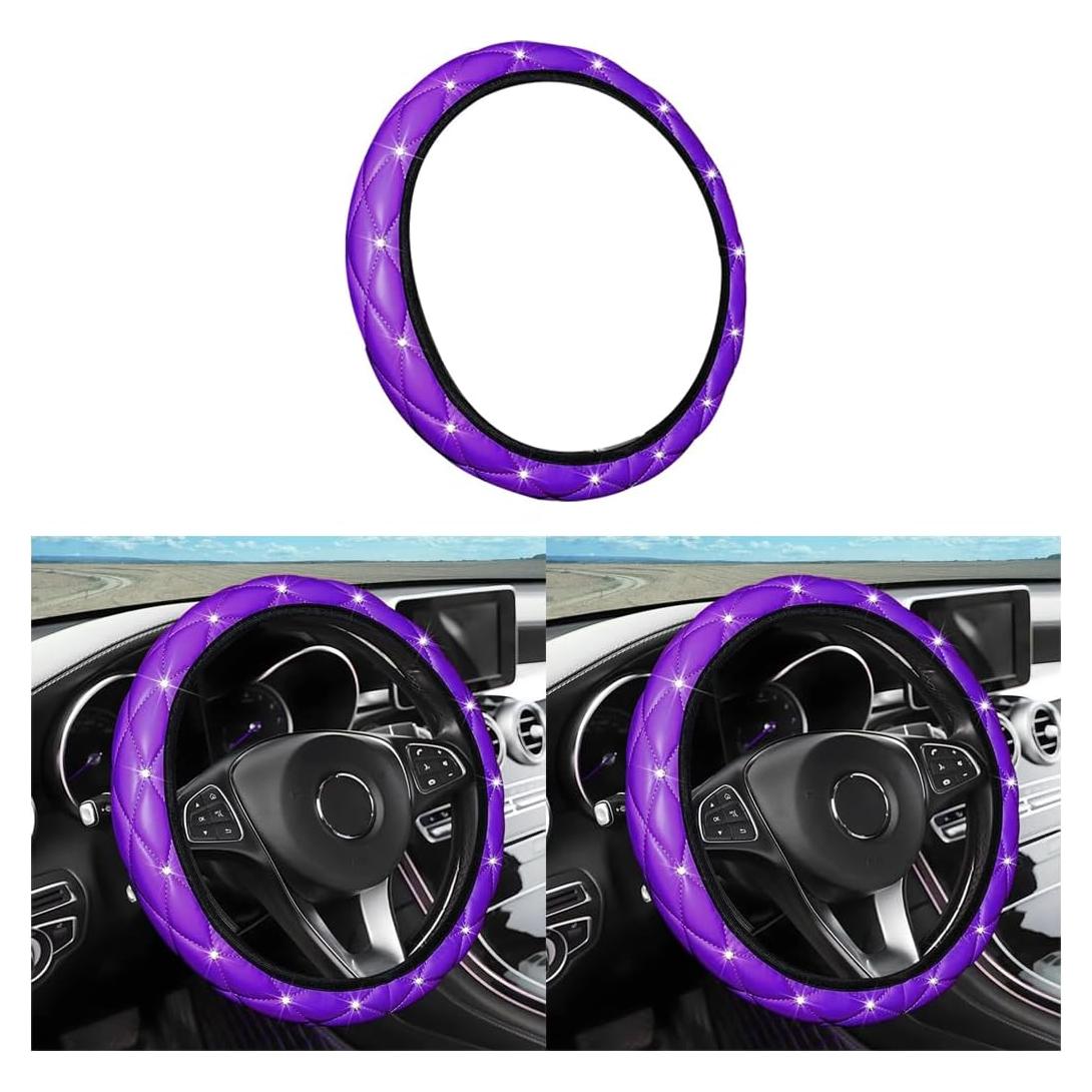 Cubierta de Volante LoyaForba 37-38 cm Cuero Brillante Morado