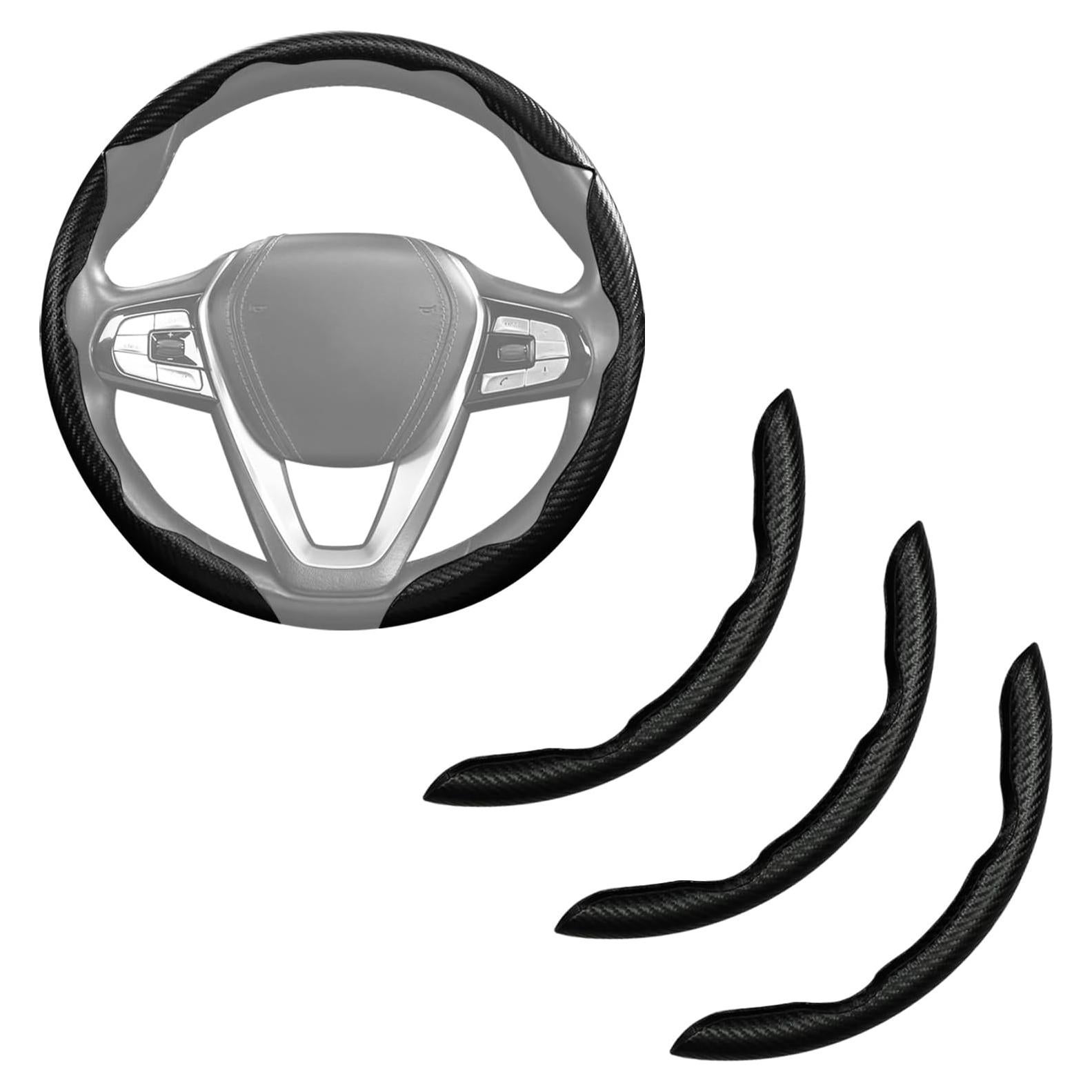 Cubierta de Volante Antideslizante Aotoyou 3pcs 38cm Carbono Mate