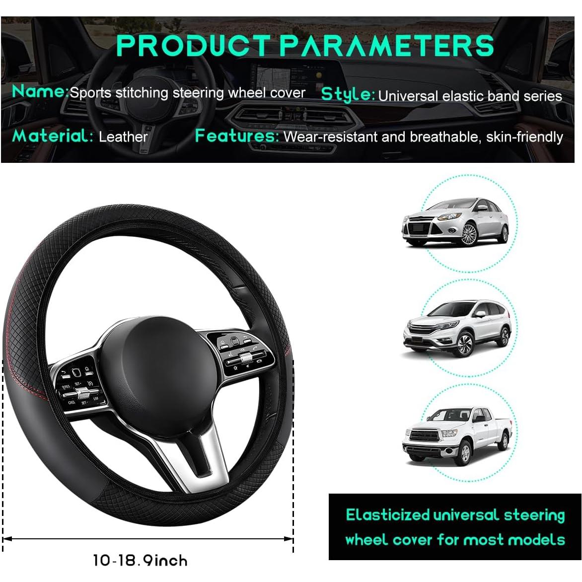 Cubierta de Volante SHMZK 15" Fibra de Carbono Antideslizante