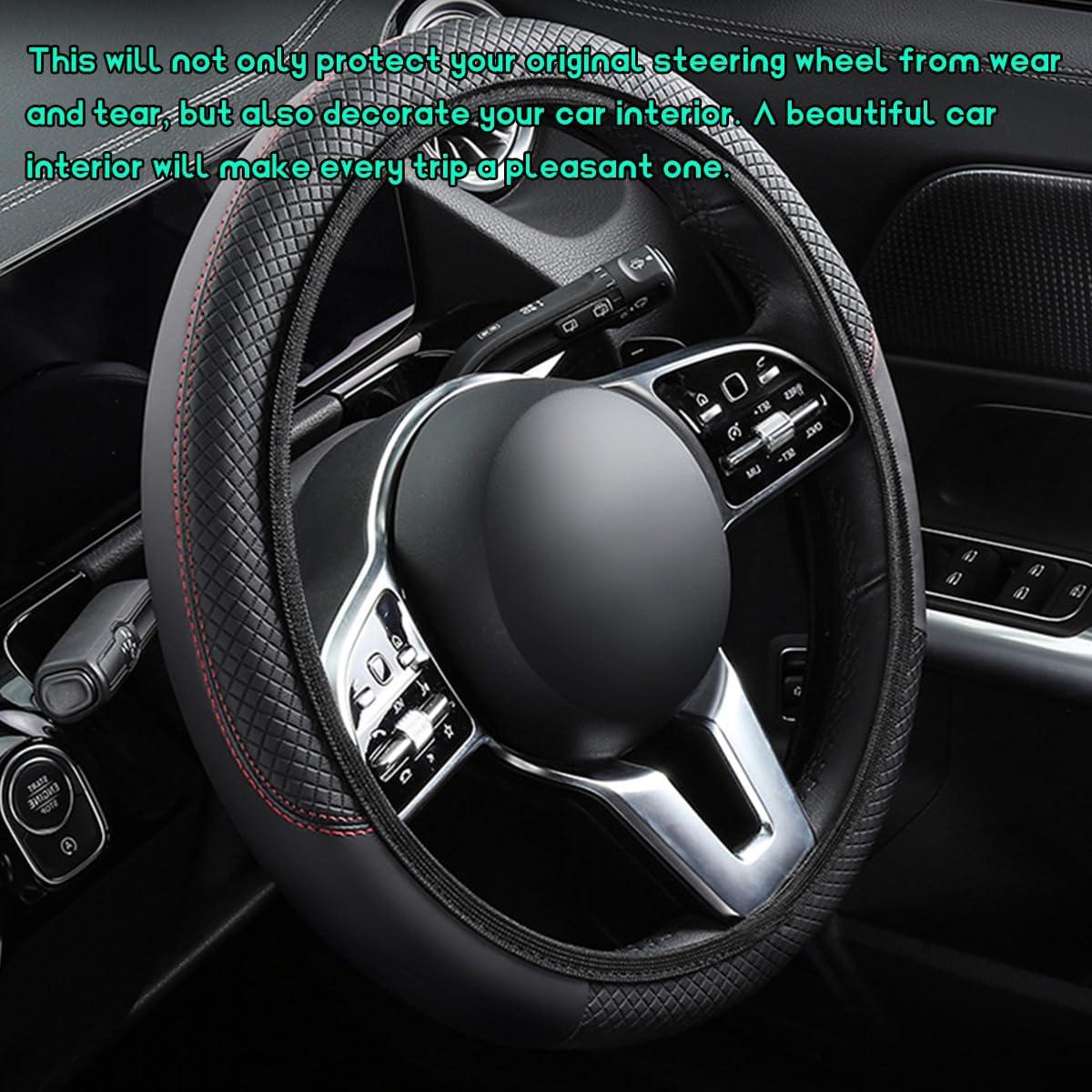 Cubierta de Volante SHMZK 15" Fibra de Carbono Antideslizante