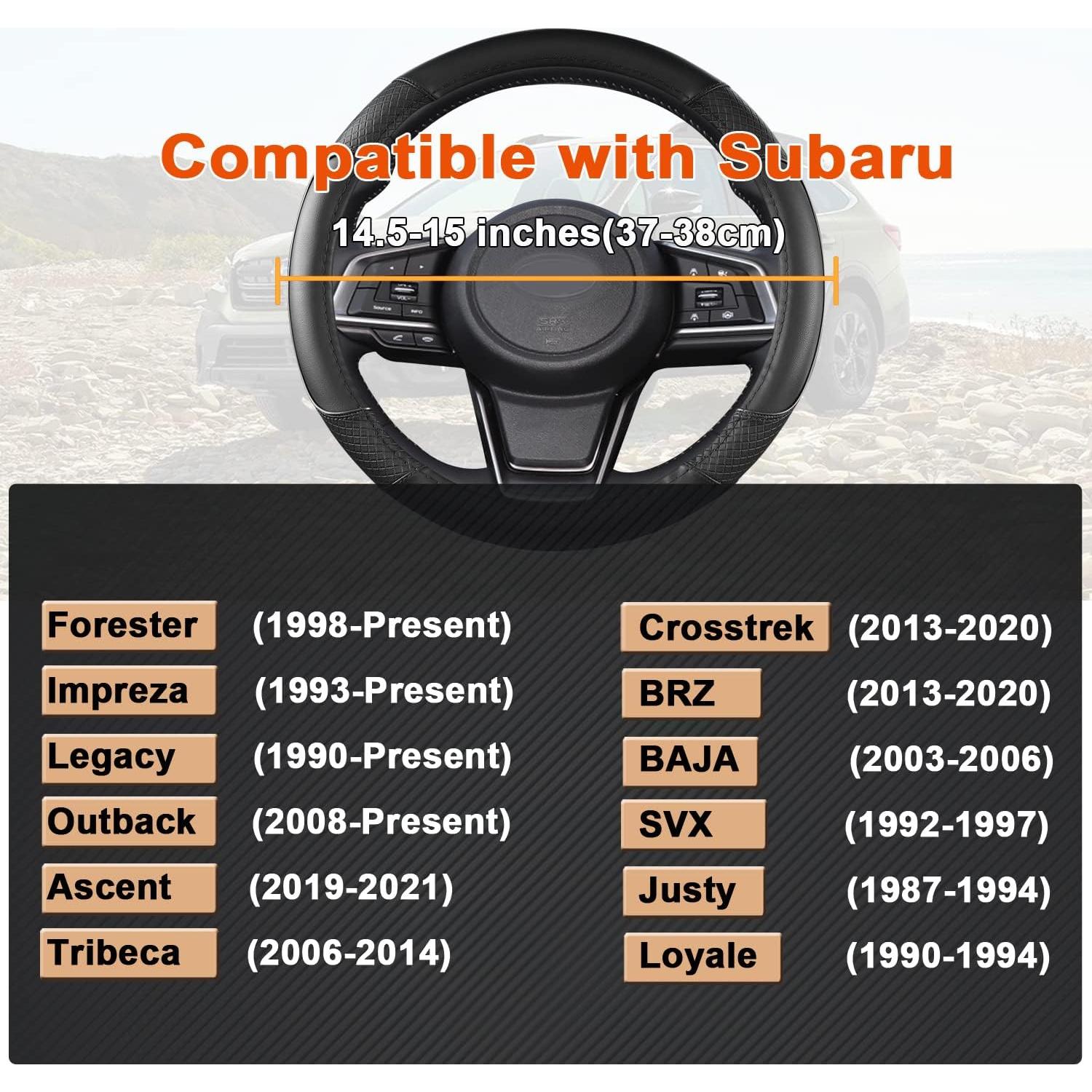 Cubierta de Volante GIANT PANDA para Subaru - Negro Sólido