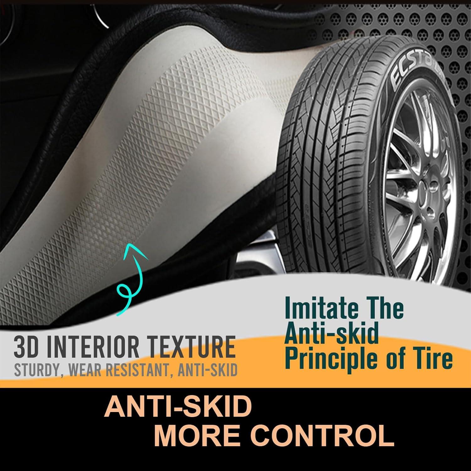 Funda de Volante PINCTROT Super Brillante Rosa 15 Pulgadas