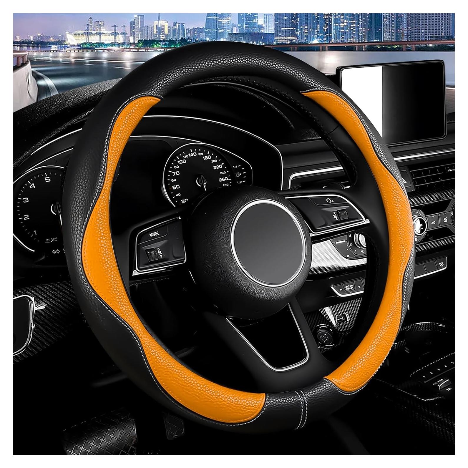 Cubierta de Volante SuperKaKa Universal 38cm Naranja Antideslizante