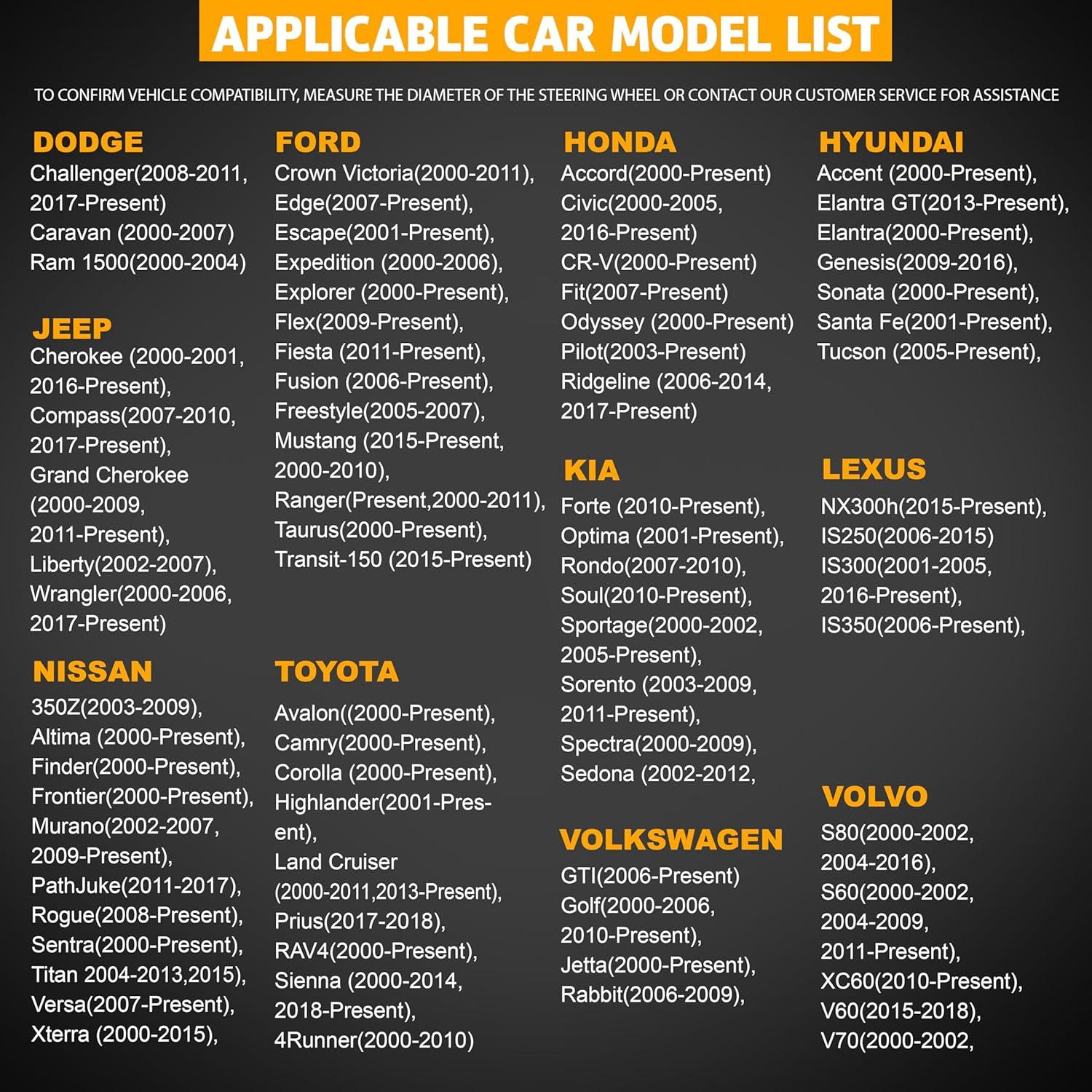 Cubierta de Volante EcoNour Universal 37-38 cm Antideslizante